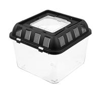 Zerodeko Plastic Reptile Breeding Box and Reptile Anti-escape Case with Ventilation Hole Portable Climbing Pet Feeding Container for Pet and Spider Suitable for Lizard