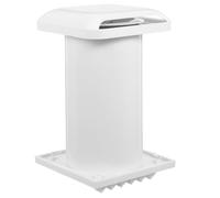 Zerodeko Plastic Through Wall Ventilation Kit - Outdoor Low Profile Vent Hood - Weatherproof Passive Dryer Exhaust Wall Vent for Kitchen, Bathroom, Laundry Room