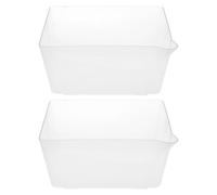 Zerodeko Plastic Weigh Boats 2pcs Large Weighing Dishes Disposable Scale Trays Anti-Static Lab Dish Container for Powder Epoxy Food Samples