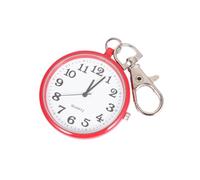 Zerodeko Pocket Watch Necklace with Chain Press to Open Watch Case Red Vintage Retro Style Glass and Alloy Material, Premium Movement for Men and Women for Party and Daily Life