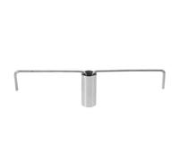 Zerodeko Popcorn Machine Stirring Rod Replacement Part Enhancing Efficiency and Easy Maintenance 2pcs in Metal with Silver Finish for Commercial Popcorn Makers Suitable for Busy Venues
