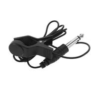 Zerodeko Portable Acoustic Guitar Pickup and Clip-on Tuner with Precision Tuning, Abs and Bronze Material, Suitable for Acoustic Guitar and Ukulele Amplification and Tuning