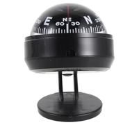 Zerodeko Portable Car Dashboard Compass for Vehicle with Magnetic Declination, Easy-to-read Interface, Black Plastic Material, for Outdoor Adventures and Driving
