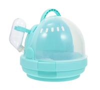 Zerodeko Portable Hamster Carrier Cage for Juvenile Rabbits and Hamsters with Comfortable Pp Material, Water Bottle Design, Mat Included, for Outdoor Travel