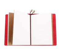 Zerodeko Portable Leather Notebook High Textured Cover, Simple Stylish Design for Students and Teachers, for Note Taking and Travel Journal Use