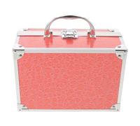 Zerodeko Portable Makeup Train Case with Shockproof and Waterproof Aluminum Alloy Construction, Secure Lock, Built-in Mirror, Cosmetic Organizer for Makeup Artists and Paramedics
