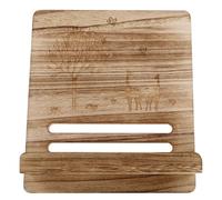 Zerodeko Portable Music Sheet Container Wooden Book Holder Foldable Vintage Music Stand Tabletop Reading Book Stand Textbooks Travel Bedside Table