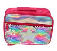 Zerodeko Portable Sequin Lunch Bag with Handle Insulated Thermal Food Pouch for Heat Retaining Capacity Picnic Bento Carrier for Office School Outdoor Use