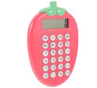 Zerodeko Portable Solar Calculator, Cartoon Student Desk Calculator, Abs Lightweight Pocket Size, Easy Carry Multiplication Function, for Office and Shop Use