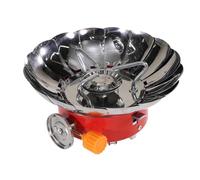 Zerodeko Portable Stainless Steel Camp Stove Burner for Backpacking and Camping, Foldable and Easy to Install Small Exquisite Appearance, for Mountaineering Outdoor Cooking