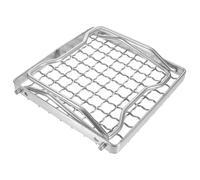 Zerodeko Portable Stainless Steel Mini Bbq Grill Rack for Outdoor Camping Picnic Rectangular Cooking and Baking Mesh Rack Easy-clean Roasting Grid for Barbecue and Oven Use