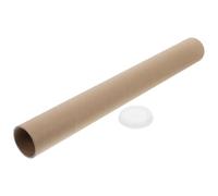 Zerodeko Postal Tubes Kraft Paper Mailing Tube Holder with Cap Brown Impact Resistant Protective Poster Carrier for Artwork and Documents
