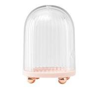 Zerodeko Powder Puff Container Makeup Accessories 3.73x2.63x2.63in Space-saving Draining Hole Design Creative Practical Lid Storage Box for Women Travel Bedroom