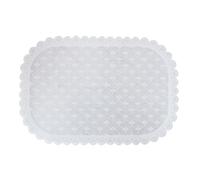 Zerodeko Pp Placemat Elegant Floral Pattern Waterproof Beautiful Lace Design White Non- and Sturdy Table Mat for Dining Table, for Home and Bar Use