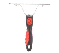 Zerodeko Practical Horse Grooming Rake for Large Horses with Rubber and Metal Material Easy to Hold Design for Removing Shedding Hair