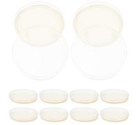 Zerodeko Prepoured Agar Plates with Fresh Plates Faster Growth Professional and Practical Design Petri Dishes 10pcs for Scientific Research and Use for General Culture