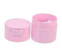 Zerodeko Press Type Glue Storage Jar with Strong Sealing and Dehumidification Compact Pink Container for Tech Supplies Vacuum Seal Design to Shelf Life and Maintain Freshness