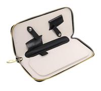 Zerodeko Professional Leather Hairdresser Scissor Case Bag for Compact Minimalist Design Hair Stylist Storage Pouch Portable Barber Equipment Organizer for Salon and Travel