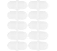 Zerodeko Ptfe Magnetic Stir Bars with Efficient Stirring for Laboratory Experiments and Lab Stirrer Bars 10pcs and Safety Assurance, White Magnetic Stirring Rods for Chemistry