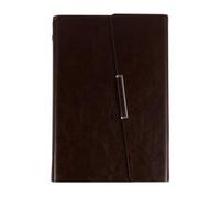Zerodeko Pu Hardcover Writing Notepad for Office and Study Use, Multi-use Notebook Simple Design and Coffee Colour, for Planning, Daily Agenda, and Making Sketches