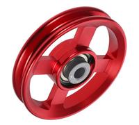 Zerodeko Pulling down Pulley Wheel Aluminum Alloy Red for Home Fitness