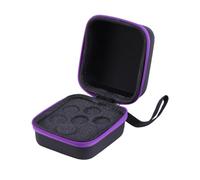 Zerodeko Purple 7 Slots Essential Oils Storage Holder with Eva Material and Lightweight Divider, Suitable for 5ml Roller Bottles, for Home the Go Aromatherapy Bottle Storage