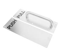 Zerodeko Push Pull Plate Stainless Steel Door Handle with Falling Prevention for Residential and Commercial Door Applications