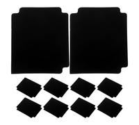 Zerodeko PVC Waterproof Plastic Card Dividers with Tabs 10pcs, Versatile Use for Collectibles and Books, Sturdy Black Index Dividers for Classroom and Shopping Mall Organisation