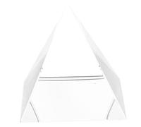 Zerodeko Pyramid Prism Glass Optical Experiment Teaching Aid Glass Pyramid for Sun Catcher for Science Experiments Demonstrations Creates Spectacular
