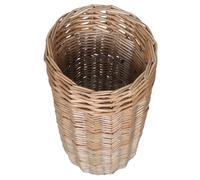 Zerodeko Rattan Wicker Umbrella Stand and Cane Holder Basket Natural Woven Storage Organizer Large Capacity Freestanding Entryway Container for Home and Office