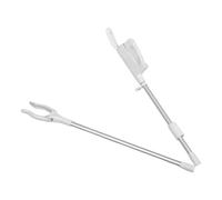 Zerodeko Reachers Grabbers and Pick up Tools Plastic Material Foldable with Sanitation Clamp White Colour, Lightweight Pickup Tool Grabber for Seniors and Elderly for Easy Trash