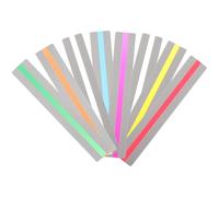 Zerodeko Reading Overlay Strips 8Pcs Dyslexia Reading Markers Colored Highlight Rulers for Visual Stress Alleviation and Student Use