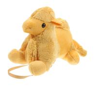 Zerodeko Realistic Plush Camel Stuffed Animal Adorable Shoulder Doll for Role Play Soft Cozy Decor for Home Parties Engaging Animal Ornament Yellow Design