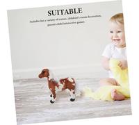 Zerodeko Realistic Standing Brown Horse Plush Soft Skin Friendly Chinese Zodiac Mascot Cozy Stuffed Animal for Lunar Year Birthday Party Favors and Home Decor