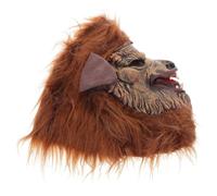 Zerodeko Realistic Werewolf Mask for Adults in Coffee Vinyl Material with Full Coverage and Comfortable Fit, for Halloween Cosplay, Themed Parties and Masquerade Events