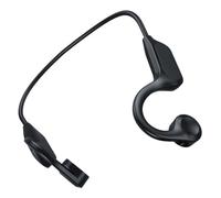 Zerodeko Rechargeable Wireless Earphones On-ear Headphones with Intelligent Digital Display and Abs Material, Neck Hanging Design Black with Long Battery Life for Running and Daily Use
