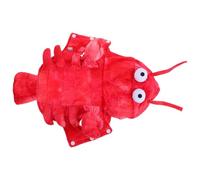Zerodeko Red Lobster Halloween Dog Costume for Pets, Handmade Cotton Fabric with Tie-dye Effect, Comfortable and Festive Outfit for Halloween Parties and Events