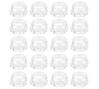Zerodeko Refillable Loose Powder Containers Empty Cosmetic Bottles 20 Pcs Diamond Shape 5g Plastic Portable and Convenient Packaging for Cosmetics in Purse or Luggage