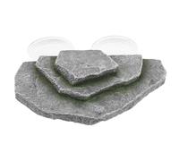 Zerodeko Reptile Basking Platform with Suction Cup for Aquatic Tortoise Tank, Resin Turtle Climbing Structure Supporting Climbing and Hiding, Nature Inspired Look Turtle Tank Accessory