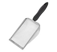 Zerodeko Reptile Sand Scoop Stainless Steel Black Mesh Sieve with Ergonomic Handle Suitable for Reptile Terrarium and Hermit Crab Bedding Care