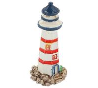 Zerodeko Resin Lighthouse Ornament Nautical Lighthouse Decoration for Rustic Ocean-themed Craft for Birthdays and Graduations Sturdy Base for Stability