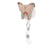 Zerodeko Retractable Butterfly Work Badge Accessory with Telescopic Keychain Stylish Id Holder for Nurses Teachers Employees and Compact Security Card Holder