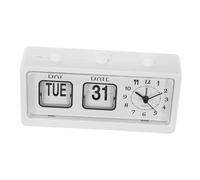 Zerodeko Retro Style Manual Flip Clock with Date Display No Battery Needed Vintage Desk Clock for Homework Helper School Supplies Home and Office Decor