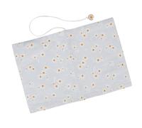 Zerodeko Reusable Fabric Book Cover Protector Sleeve for Hardback Books Lightweight Decorative in Blue Daisy Design