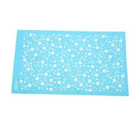 Zerodeko Reusable Flower Clay Silk Screen Stencils with Fine Polyester Mesh for Polymer Clay Jewelry Making and Floral Pattern Transfer on Tote Bags and Ceramics