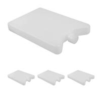 Zerodeko Reusable Ice Packs Ice Pack Lids for Lunch Box and Medicine and 4pcs with Refreezable Gel, Hdpe Cooler Freezer Blocks with Stackable Design for Camping and Car Use