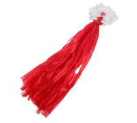 Zerodeko Reusable Produce Mesh Bags for Vegetables and Fruits, Red Thickened 40cm Net with White Label, Multipurpose Vegetable Storage Bags for Refrigerator and Grocery, 100pcs