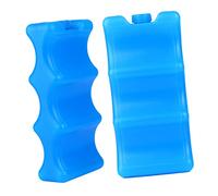 Zerodeko Reusable Wave Shape Ice Box Breast Milk Storage Container Plastic Ice Pack for Breastmilk Cooling, 2pcs Set, Portable Cooler for Travel and Breastfeeding