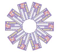 Zerodeko Reward Punch Cards for Classroom and Home Use with 50 Purple Sheets, Paper Material Featuring Versatile Use and Behavior Tracking, Incentives for Elementary Students and Positive