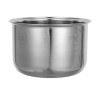 Zerodeko Rice Cooker and Stainless Steel 5l Inner Pot Replacement Universal Compatibility Design Easy-to-Clean Surface Efficient Cooking and Sturdy Use Suitable for Home Kitchen